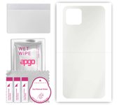 apgo MATTE Protective Skin Sticker for the back compatible with Google Pixel 4, Wrap Film, Hydrogel Film, Flexible, Soft TPU with positioning layer ea