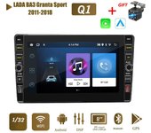 8 pulgadas para LADA BA3 Granta Sport 2011-2018 con botón perilla Android Car Radio reproductor Multimedia navegador estéreo GPS 2 din 1 + 32GB