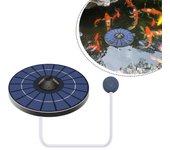 Manguera de aire, piedra de burbujas, aireador de estanque con energía solar, bomba de oxígeno
