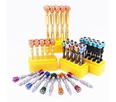 Juego de 10 brocas de posicionamiento cruzado con anillo magnético de acero S2, destornillador eléctrico de doble cabeza, herramienta de brocas de alta dureza Colorful-65mm-5.0PH2
