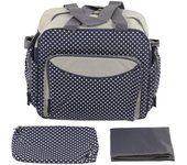 Bolsas de pañales cruzadas multifuncionales de gran capacidad, impermeables, para exteriores