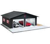 Cobaanii mokei Kobo Cobaanii Modelo Taller Sweet Style Garage Life Series 2 Car Garage Kit de montaje de madera 1/64 SS-042