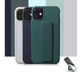 Funda magnética de lujo para teléfono con correa de muñeca, funda de silicona suave con soporte para iPhone 13, 11, 12 Pro Max, X, XS, XR, XS Max, 8, 7, 6 Plus, 13 iPhone 6 negro