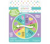 Amscan Spinner para baby shower con función de pañales One Size negro