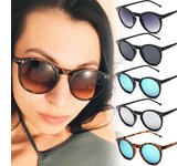 Gafas de sol redondas clásicas para mujer, gafas de sol ovaladas pequeñas con uñas de arroz Retro, gafas de sol para hombre, monturas de gafas