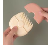 Peine 2 en 1 para cortar el pelo de bebés y peinar el cabello. Recortador de flequillo y cabello roto. Artículos de belleza y peluquería para el hogar. naranja