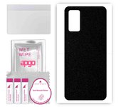 apgo Protective Skin Sticker for the back compatible with Honor Play4 Pro, Wrap Film, Foil, Vinyl - Pattern Matte Black