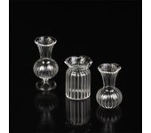 Lindo mini florero de vidrio para plantas, arte de terrario hidropónico, florero de mesa hidropónico, artesanía de vidrio transparente, botella de aromaterapia para bricolaje G