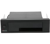 Caja de rack móvil interna de una sola bahía para SSD SATA HDD de 2,5/3,5 pulgadas, color negro