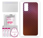 apgo skin sticker film foil vinyl for the BACK compatible with Honor Play 4T Pro, scratch-resistant, easy to install - Carbon Chameleon CAKA5