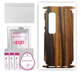 apgo Protective Skin Sticker for the back+sides compatible with Xiaomi Mi 10 Ultra, Full Wrap Film, Foil, Vinyl - Pattern Tigerwood
