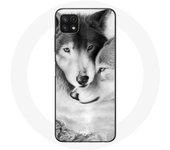 Coque pour Samsung Galaxy A22 5G Loup Duo animaux
