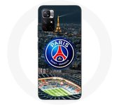 Coque Redmi Note 11 5G psg logo stade nuit tour eiffel
