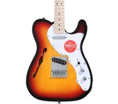 Squier by Series Telecaster Thinline Diapasón de arce Golpeador blanco Sunburst Squier Fender/Affinity 3 colores