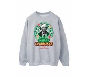 National Lampoon´s Christmas Vacation Sudadera navideña Clarkmas en escala de grises para hombre M negro