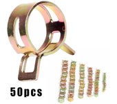 50 X sujetador 5/6/7/8/9mm Clip de resorte combustible agua línea manguera tubo aire abrazaderas