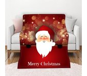 Manta de franela con tema navideño en 3D, suave, ligera, cálida para sala de estar, dormitorio, cama, sofá, regalos para niños y adultos 80*120cm