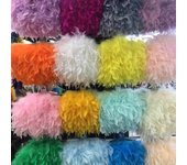 Accesorios de plumas de pavo de bricolaje, plumas de llama desgarradas, ropa de actuación escénica, materiales de decoración hechos a mano 1M