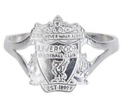 Liverpool FC Anillo dividido con vástago R plata