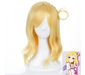 ¡Amor animado!¡Brillo Solar! Peluca Love Live Mari Ohara larga rubia mezclada resistente al calor peluca para disfraz de Cosplay One Size beige