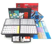 Juego de fichas de mahjong hechas a mano con correa original de Go Labo. Fichas de mahjong grandes. Amos MASTERS Taiyo Giken. amarillo
