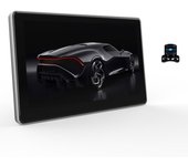 Grabador de vídeo de coche con lente dual en varios idiomas, navegación con vista Real, cámara de salpicadero automática, visión nocturna para coche