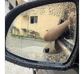 2 piezas de espejo de membrana impermeable portátil a prueba de polvo retrovisor antivaho película para coche