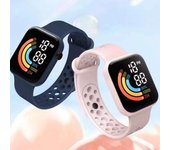 Reloj de pulsera Vogue C1-6 para niños y estudiantes, cuadrado, LED, digital, deportivo, LED, electrónico, arcoíris, para niñas y niños