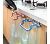 1 Uds. Soporte para bolsa de basura colgante, soporte organizador para bolsa de basura, armario portátil, soporte para basura, utensilios de cocina verde
