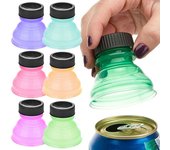 Tapa protectora de plástico reutilizable para dispensador de agua y cerveza, tapa para botella, accesorios de moda, 6 uds. 6pcs varios colores