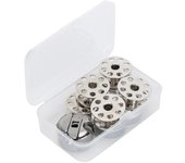 10 piezas de caja de bobina de bobina de metal, prensatelas para máquina de coser industrial, accesorios