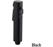 1 rociador de bidé de mano para baño, pistola rociadora para inodoro, grifo de bidé de mano, cuatro colores disponibles, lavadora femenina, rociador de mano para baño plata