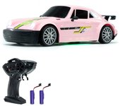Coche de control remoto para derrapar, 1:20 4WD Coche de juguete eléctrico 2.4G Vehículo de carreras recargable con luces 3 1 Battery negro
