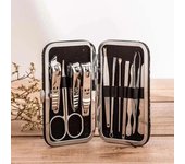 10 cortaúñas multifuncionales portátiles para el hogar, cortaúñas para eliminar la piel muerta, herramientas de manicura y pedicura, juego de herramientas para decoración de uñas blanco