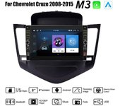 Radio de coche Android de 8 pulgadas 2 Din para Chevrolet Cruze 2008-2015 con botón perilla unidad principal estéreo GPS WIFI navegación reproductor multimedia Carplay 2+32GB 1+32GB