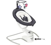 Columpio eléctrico para bebé Babymoov Swoon Motion, asiento de 360°, zinc