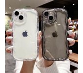 Funda transparente anticaídas para iPhone 16 Pro Max, 15 Plus, 14 Pro y 13X - Color crema iPhone 13 Pro Max