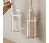 Soporte para cepillo de dientes sin perforaciones, base para cepillo de dientes eléctrico, ahorra espacio, soporte para cepillo de dientes montado en la pared, accesorio de baño