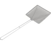 Colador de residuos de aceite, pala de acero inoxidable 304, malla fina cuadrada, espumadera para wok, cuchara ranurada para