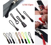Bags Clip Buckle Outdoor tools Cord Rope Pullers Zip Puller Replacement Ends Lock Zips Zipper Pull 10pcs Style 14