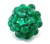 Les Trésors De Lily [J5320] - Pendentif 'Mineralia' vert 16 mm verde
