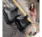Zapatillas antideslizantes para exteriores para hombre, botas de lluvia Chelsea para pesca, zapatos de trabajo negros, zapatos de pesca de goma impermeables, 2024 34 marrón