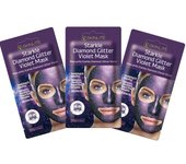 Beauty Sampo Starkle Diamond Glitter Violet Mask Face Pack Set 10g x 3 pieces