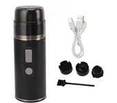 Cafetera portátil segmentada de prensado, ligera, para cápsulas de café, ideal para viajes y acampadas. L