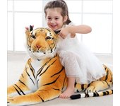 Tigre de peluche Yousheng, suave y cómodo animal de peluche, tigre grande amarillo, almohada de juguete para decoración del hogar 30cm naranja