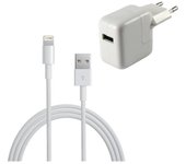 [Compatible iPad 2017 - 2018 - AIR - MINI - PRO] Cable 1M + Chargeur Secteur Blanc [Phonillico®]