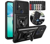 Para TCL 30 SE funda a prueba de golpes armadura lente deslizante proteger Coque para TCL 30SE tcl30se 4G coche soporte magnético anillo soporte cubierta trasera For TCL 30 SE 4G