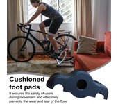 2/4 piezas de almohadillas para pies de bicicleta de ciclismo de interior para Wahoo Kickr Core Home Gym Fitness Bike Tennis Ball Shock Absorber Antideslizante Protector de piso Kit de almohadillas de equilibrio 2pcs