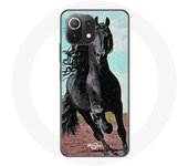Coque pour Xiaomi Mi 11 Lite Le Cheval Noir De La Race Frisonne