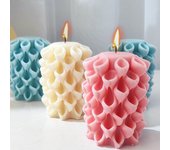 Molde de silicona para velas con forma de pilar de lirio de cala, con forma de flor geométrica, para hacer velas, jabón, resina, arcilla, regalo, arte, decoración